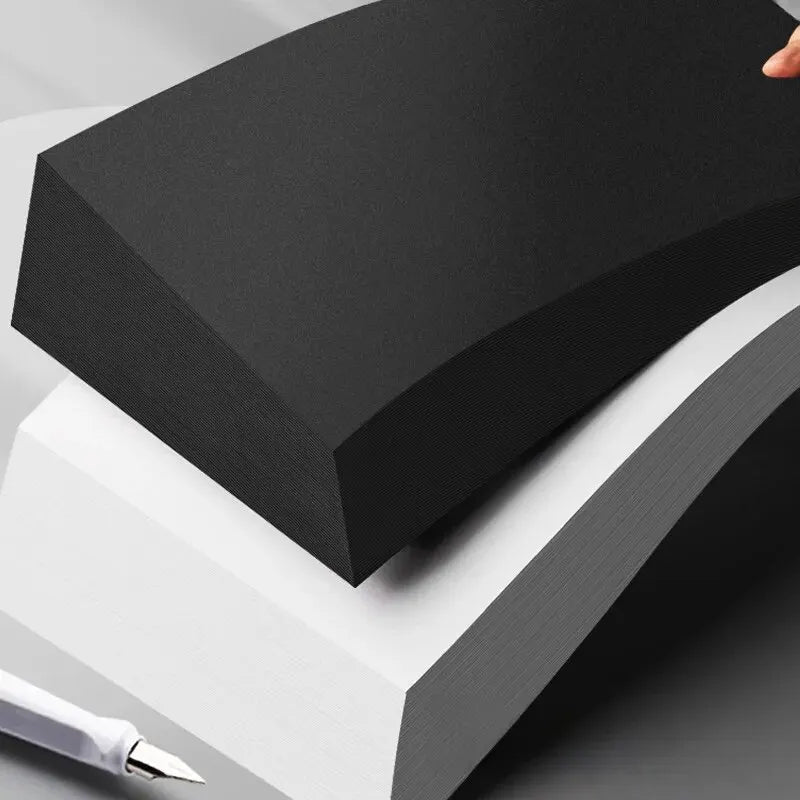 Black White A4 Card Paper Diy Handmade Materials Drawing Art Painting Basic Supplies Gift Self