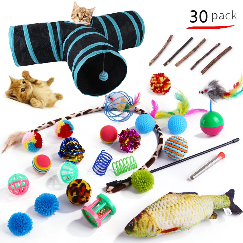 Cat Toys Mouse Shape Balls Foldable Cat Kitten Play Tunnel Chat Funny Cat Tent Mouse Supplies Simulation Fish Cat Accessories