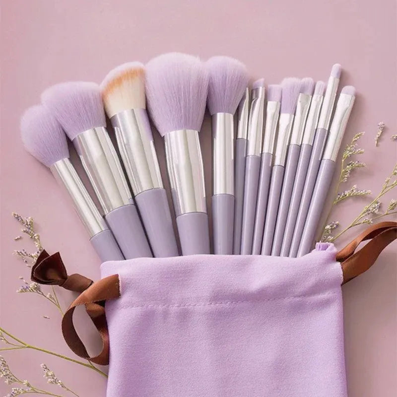 13/8PCS Makeup Brushes Pro Green Brush Set Powder Eyeshadow Blending Eyeliner Eyelash Eyebrow Make Up Beauty Cosmestic Brushes