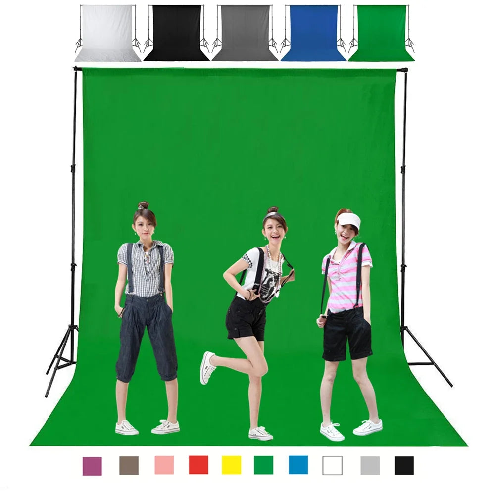 400*160cm Photography Backdrop Non-woven Green Screen Backdrop Cloth Solid Color Photo Background Photo Studio Accessories