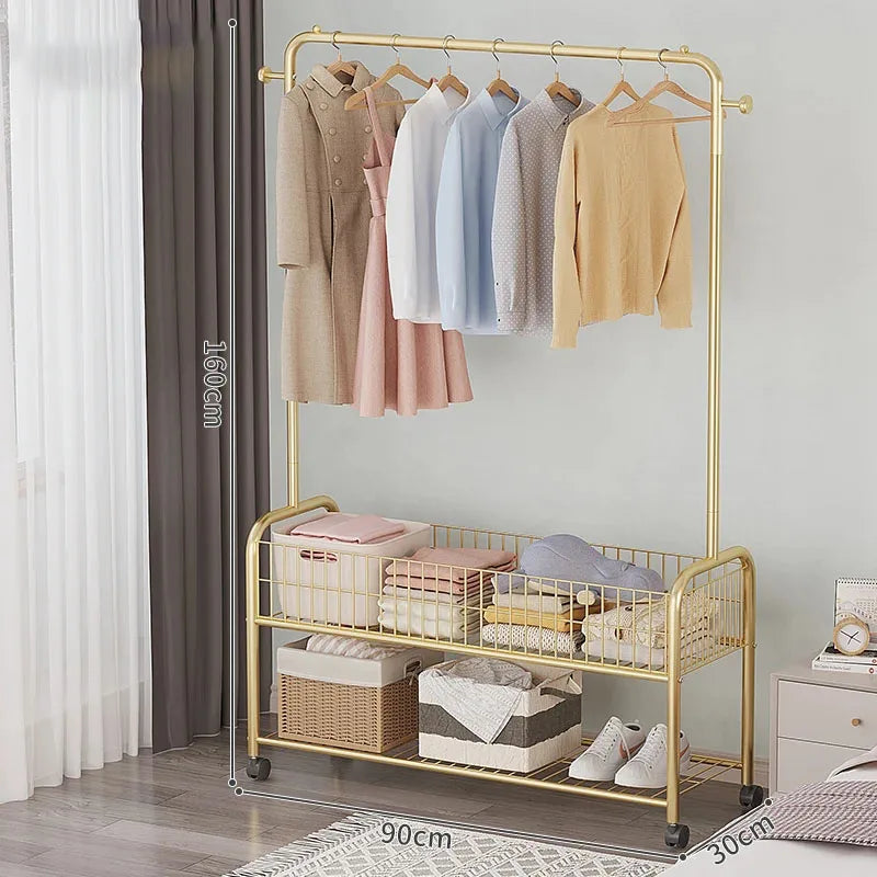 Storage Organization Clothes Rack Bathroom Living Room Nordic Adult Luxury Wardrobe Bedroom Evening Dress Muebles Home Furniture