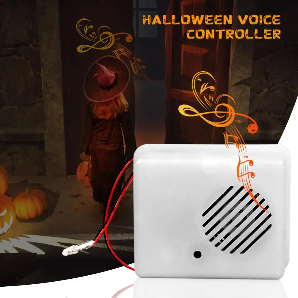 Sound Sensor Halloween Scream Speaker Horror Screaming Tricky Voice-activated Props Scary Sound Sensor For Party Decoration