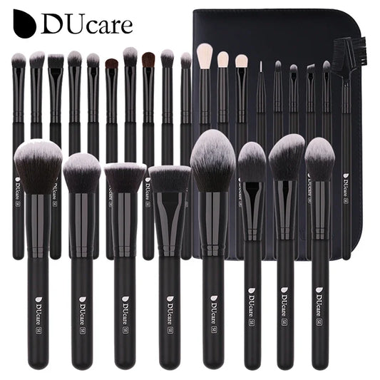 DUcare Black makeup brush Professional Makeup Eyeshadow Foundation Powder Soft Synthetic Hair Makeup Brushes brochas maquillaje