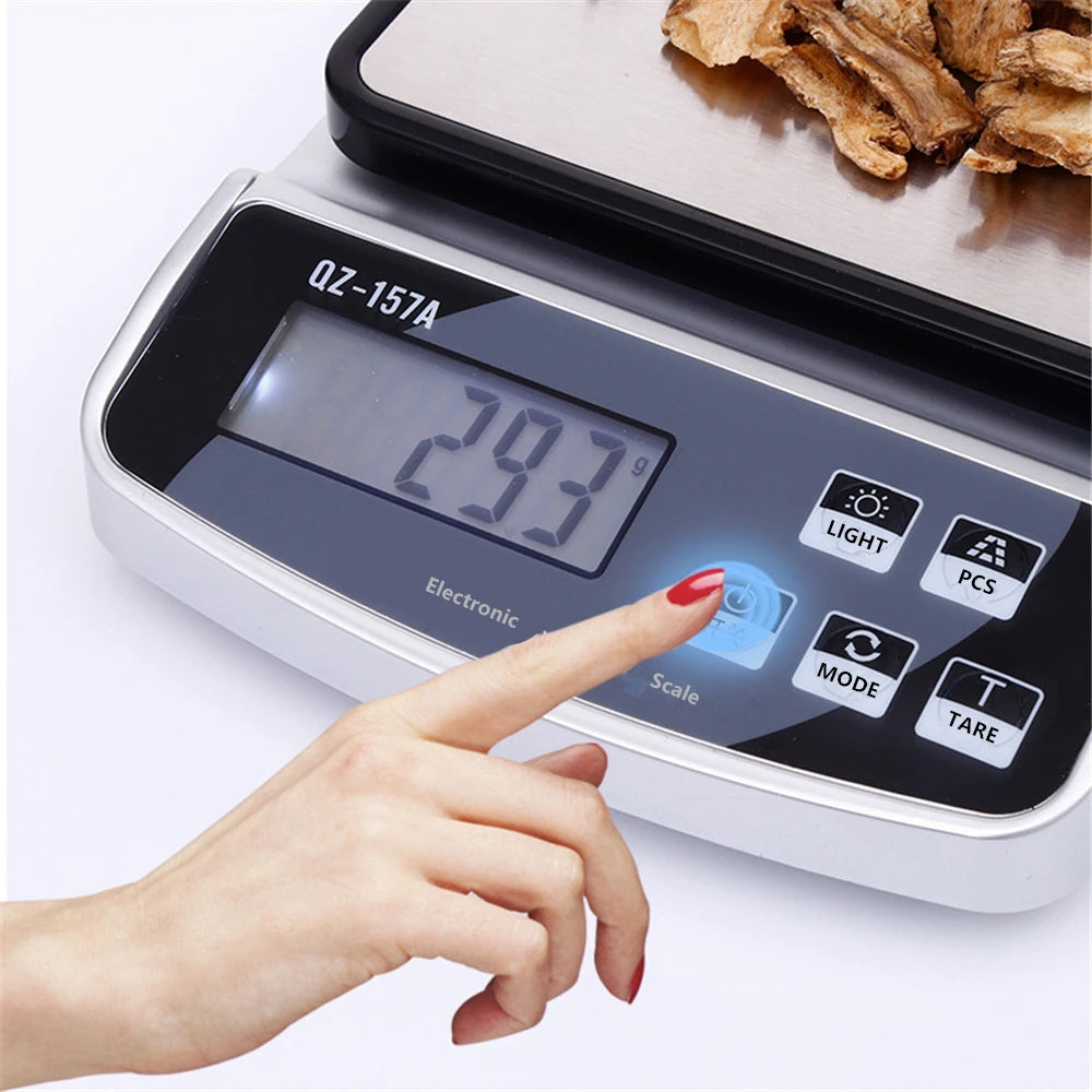 10KG/5KG/3KG Electronic Scale USB Charge Precision Kitchen Balance Food Scale Household Coffee Scale Smart Digital Baking Scale