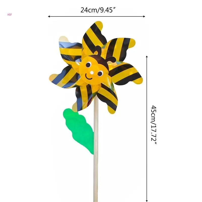 Wind Spinner Cartoon Pinwheel Kits Rotation Windmill Wedding Ornament Kids Outdoor Toy Kindergarten Lawn Garden Decors