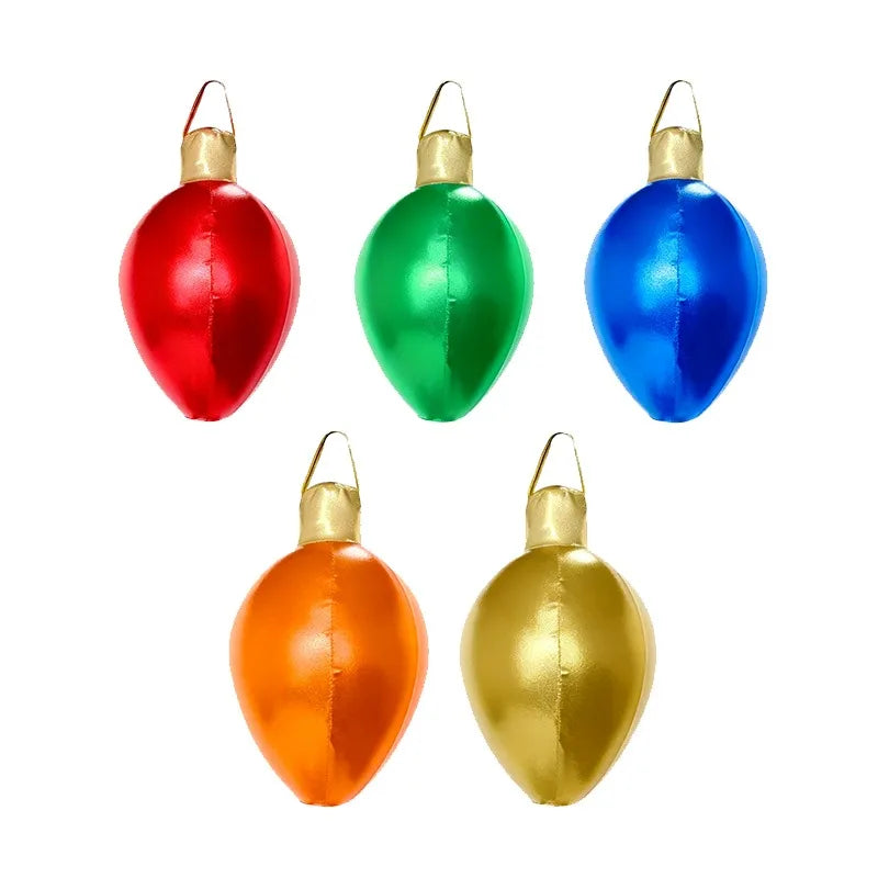 Emulational PVC Christmas Colored Lights Inflatable Ball, Colorful String Lights Inflatable Ball for parties、various festivals