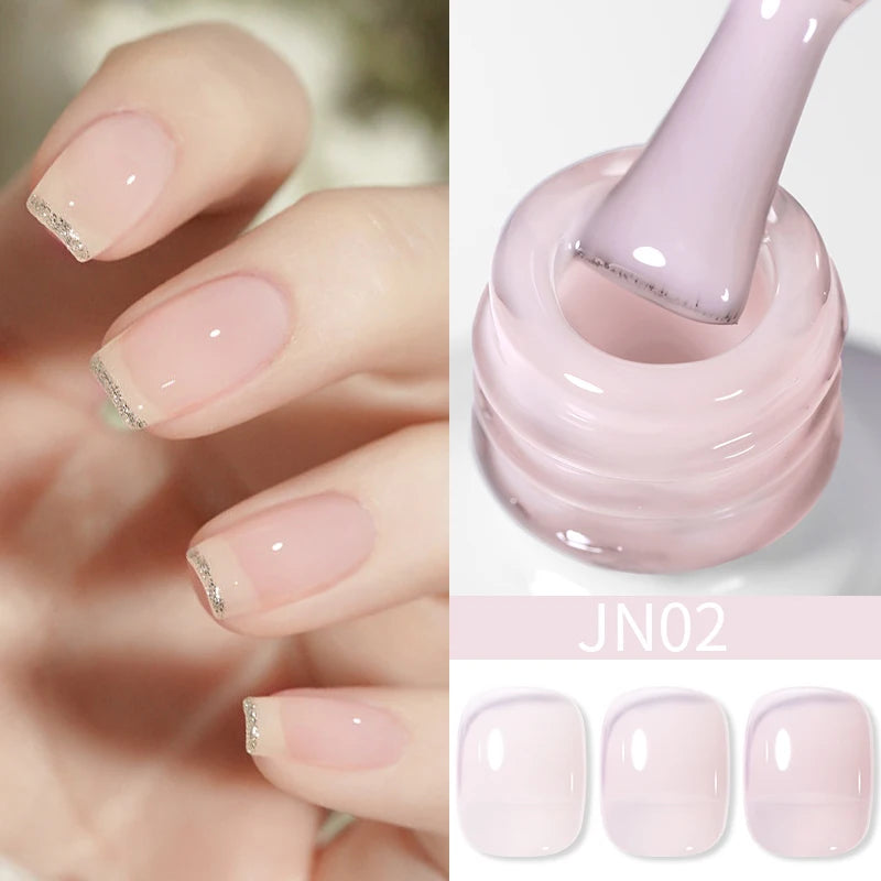 BORN PRETTY 10ML 8-in-1 Strong Nail Glue Gel Nail Polish Transparent Clear Function Gel Thickness Rubber Base Rhinestone Glue