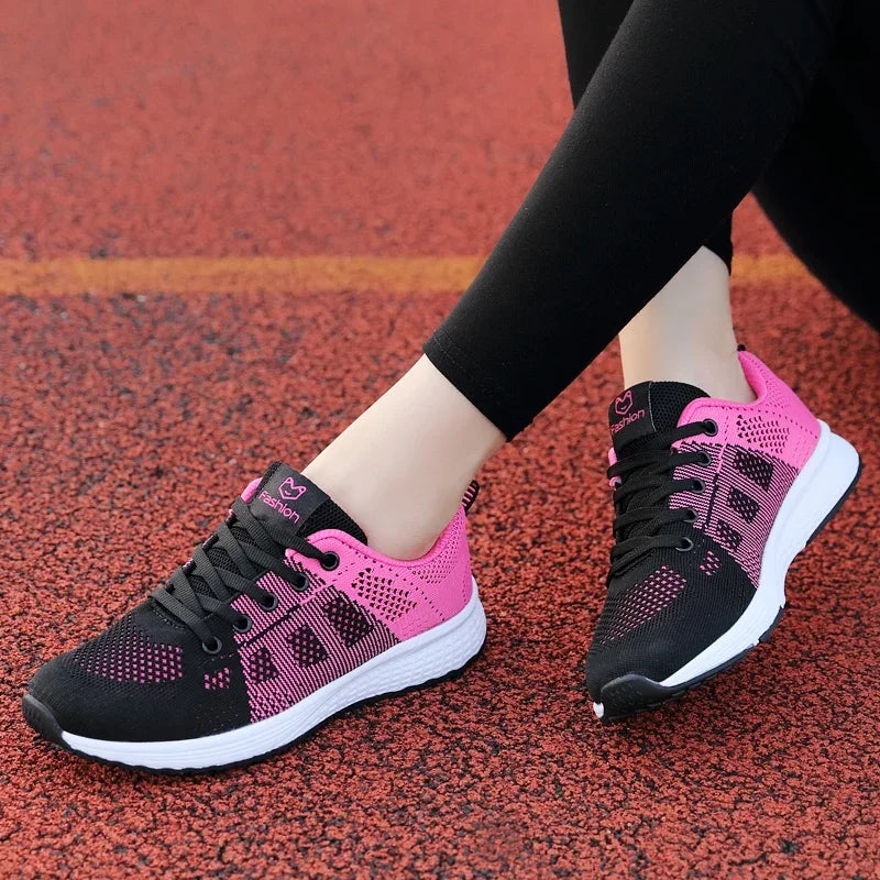 Women Running Sneakers Fashion Casual Flat Shoes female wedges Shoes Women summer Mesh Breathable woman vulcanize shoes