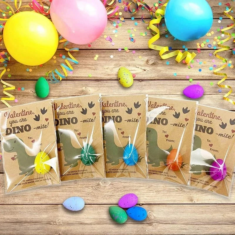 Cute Magic Hatching Growing Dinosaur Eggs Treat Kids Christmas Birthday Party Baby Shower Guest Gift Pinata Educational Toy Gift