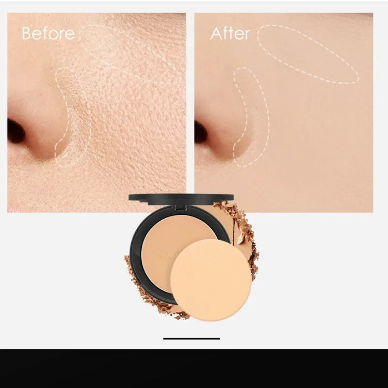 FOCALLURE 3 Colors Make Up Face Powder Brighten Oil-control Nude Makeup Pressed Powder Foundation Makeup Base Cosmetics