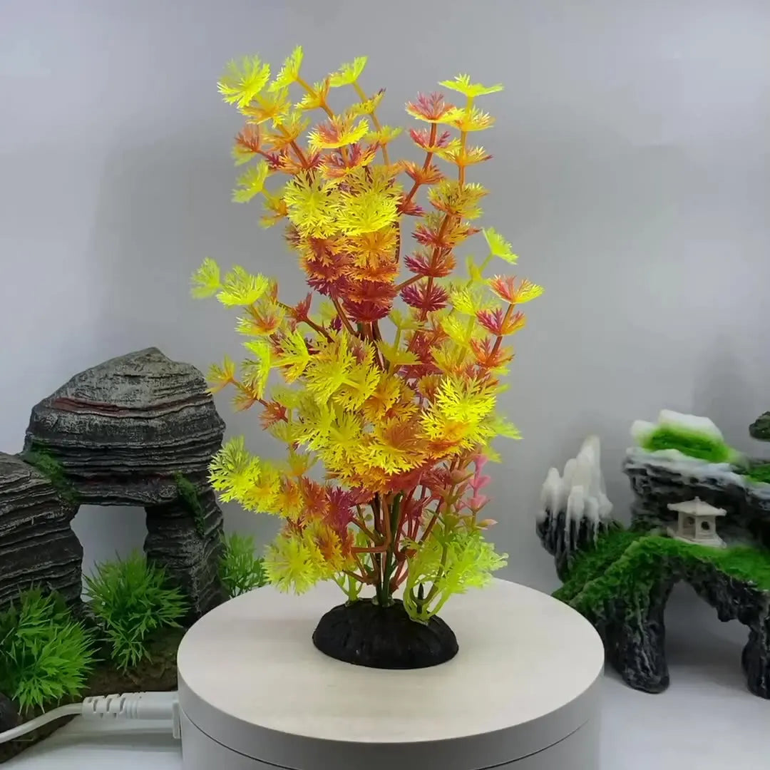 Fish Tank Simulation Aquariums Decorations Aquarium Plants Decoration Pet Accessories For Deco Artificial Ship Decorative Plant