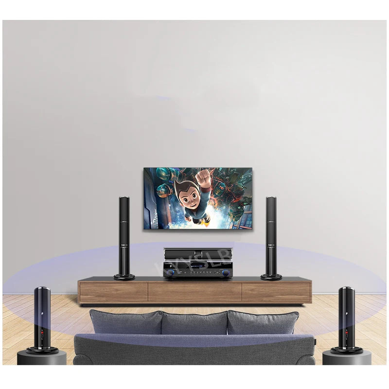 KYYSLB 5.1 Home Theater Sound System Living Room TV Surround Combination Speaker Sound Blueteeth Amplifier Subwoofer Player