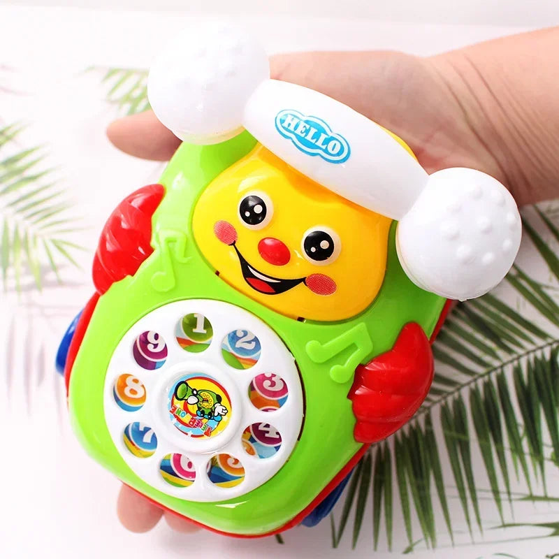 Cute Cartoon Smile Face Toy Phone Car Funny Parent-child Interactive Game Gift for Kids Develop Intelligence Education Random