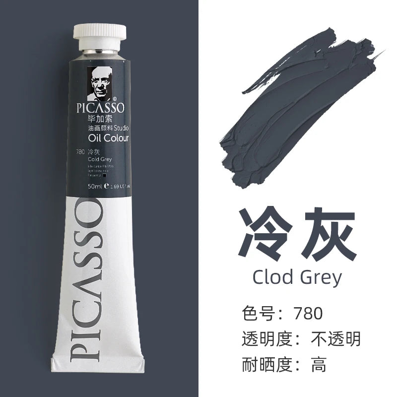 170ml LargeTubes Oil Paint Non-Toxic Excellent Tinting Strength, Mixable for Canvas Painting Artist Beginners DIY Art Supplies