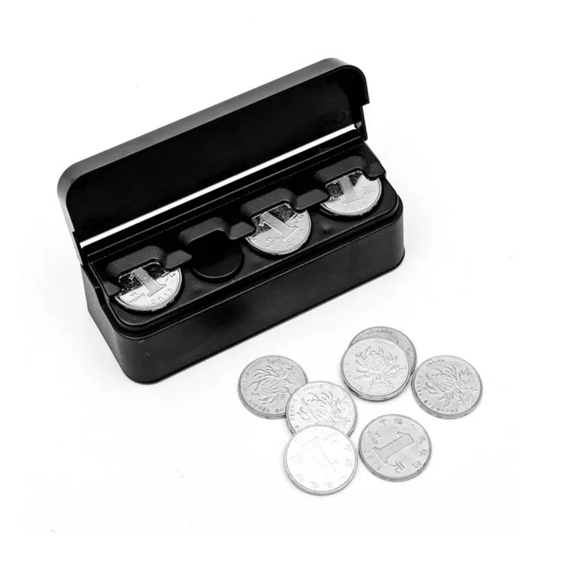 Car Storage Coins Purse Savings Box For Euro Coin Dispenser Coin Holder Case Plastic Wallet Holders Safe Money Boxes Organizer