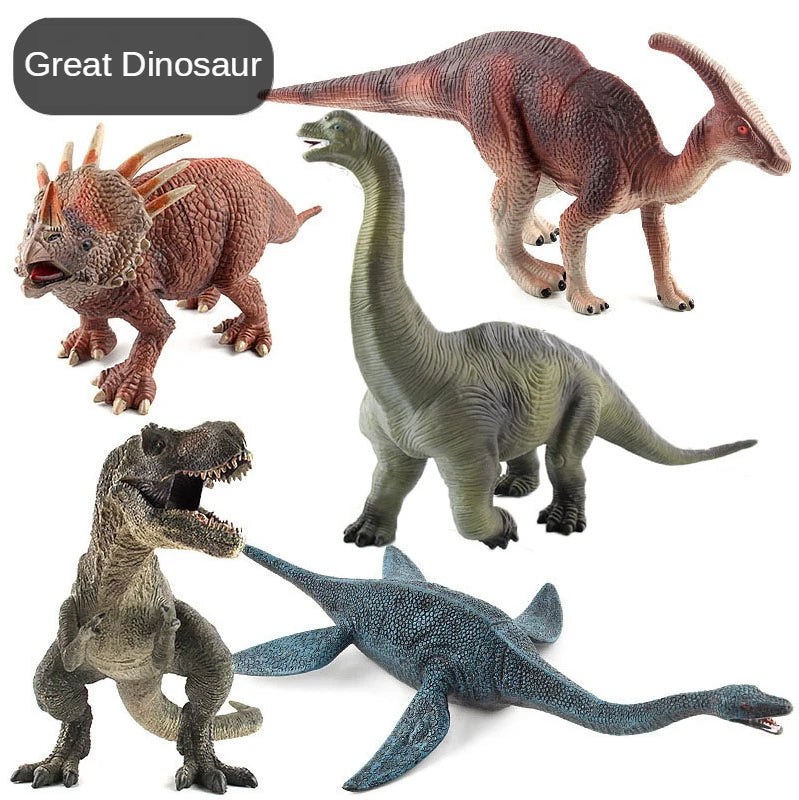 Dinosaur Tyrannosaurus Rex Parasaurolophus Spinosaurus Styracosaurus Plesiosaur Brachiosaurus Action Figure Toy Animal Figurines