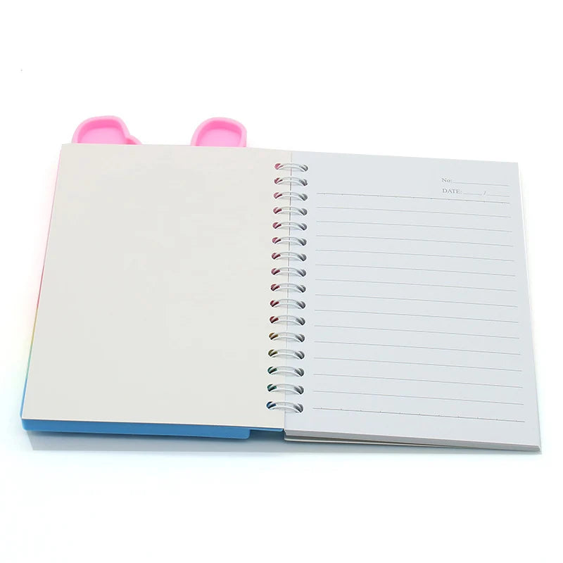 Kawaii Notebook Pop Its Notebook Silicone Pop Cover Note Pads Fidget Sensory Toys Mini Journal School Supplies Kids Stationery