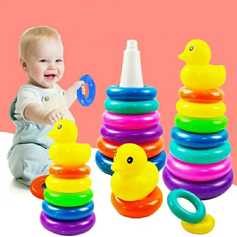 Montessori Baby Toy Rolling Ball Tower Montessori Educational Games for Babies Stacking Track Baby Development Toys