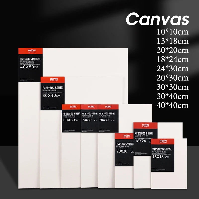 Cotton Blank Canvas Board,280g Primed White Suitable For Gouache Watercolor Acrylic Oil Painting,Art Supplies HB-069