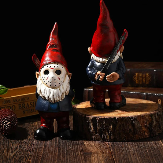 Horror Decor Halloween Decorations Indoor Garden Gnome Garden Statue Home Decor Horror Movie Merchandise Gifts