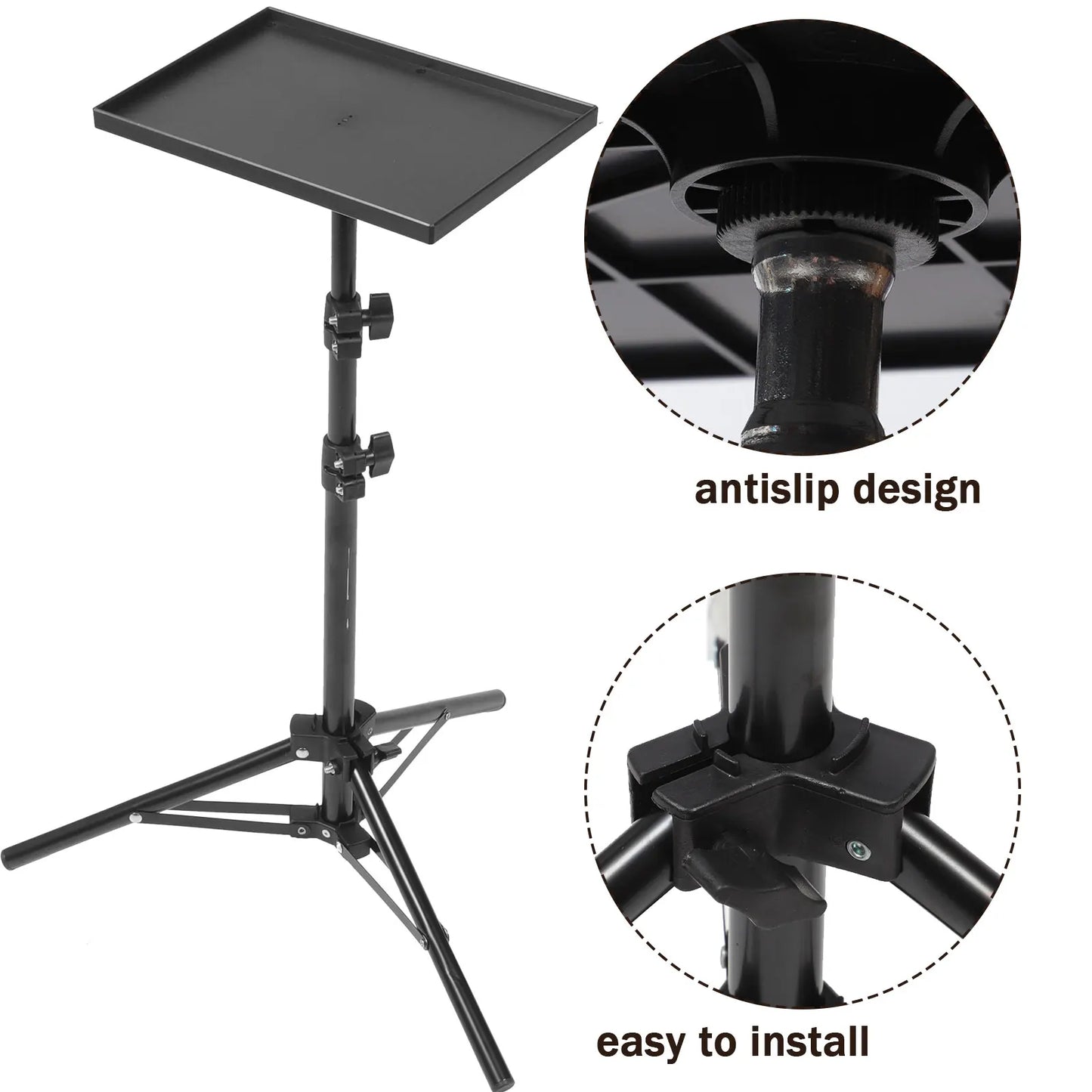 Projector Tray Stand Floor To Wall Desktop Shelf Laptop Stand Bedside Lift Telescopic Rod Live Tripod Laptop Tripod Stand