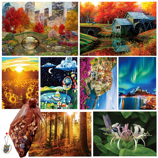 Top Quality 3D Jigsaw Wooden Sunflower Blossom Scenery Puzzles Adults Kid Toys Gifts Family Puzzle Game Home Decoration