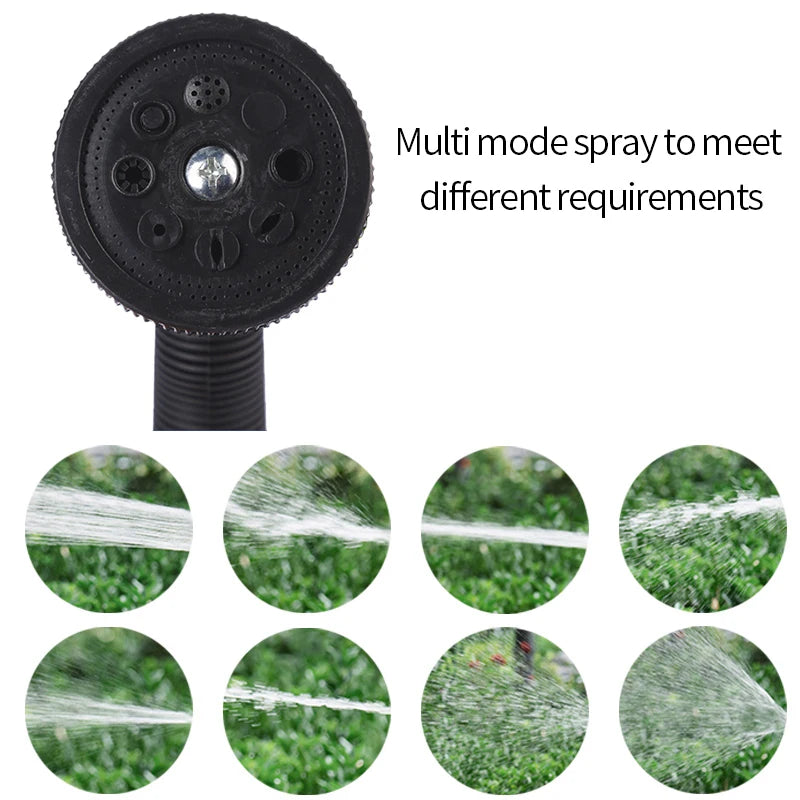 High Pressure Water Gun 8 Pattern Hose Nozzle Garden Yard Water Cleaning Sprayer Car Washer Multiuse Irrigation Sprinkle Tools