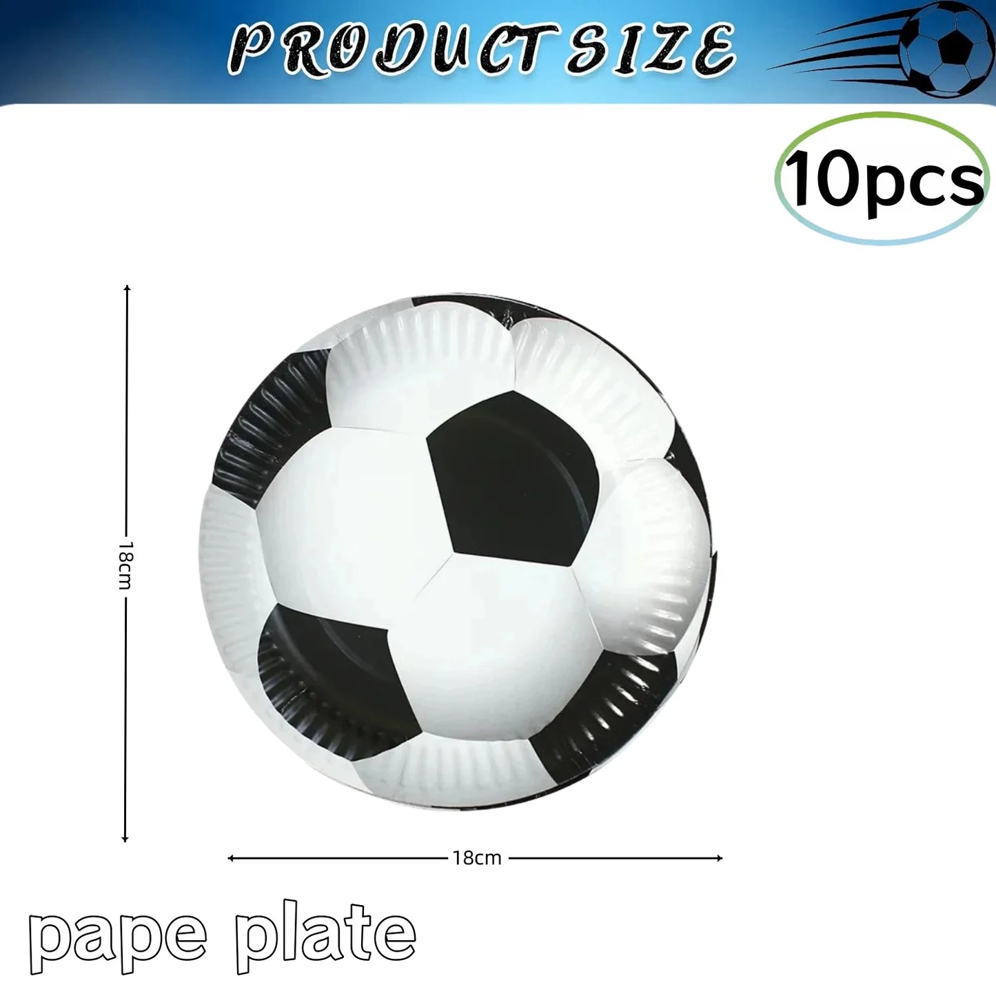 Football Birthday Party Decoration 20pepole Soccer Disposable Tableware Tablecloth Plate Cup Kids Gift Boys Sport Party Supplies