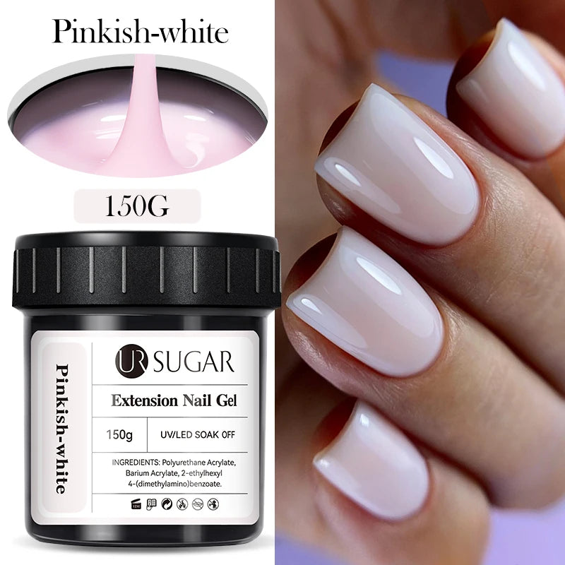 UR SUGAR 150g Extension French Acrylic Gel Soak Off UV LED Camouflage Color Hard Gel Jelly Fast Dry Nail Building Extend Gum Gel