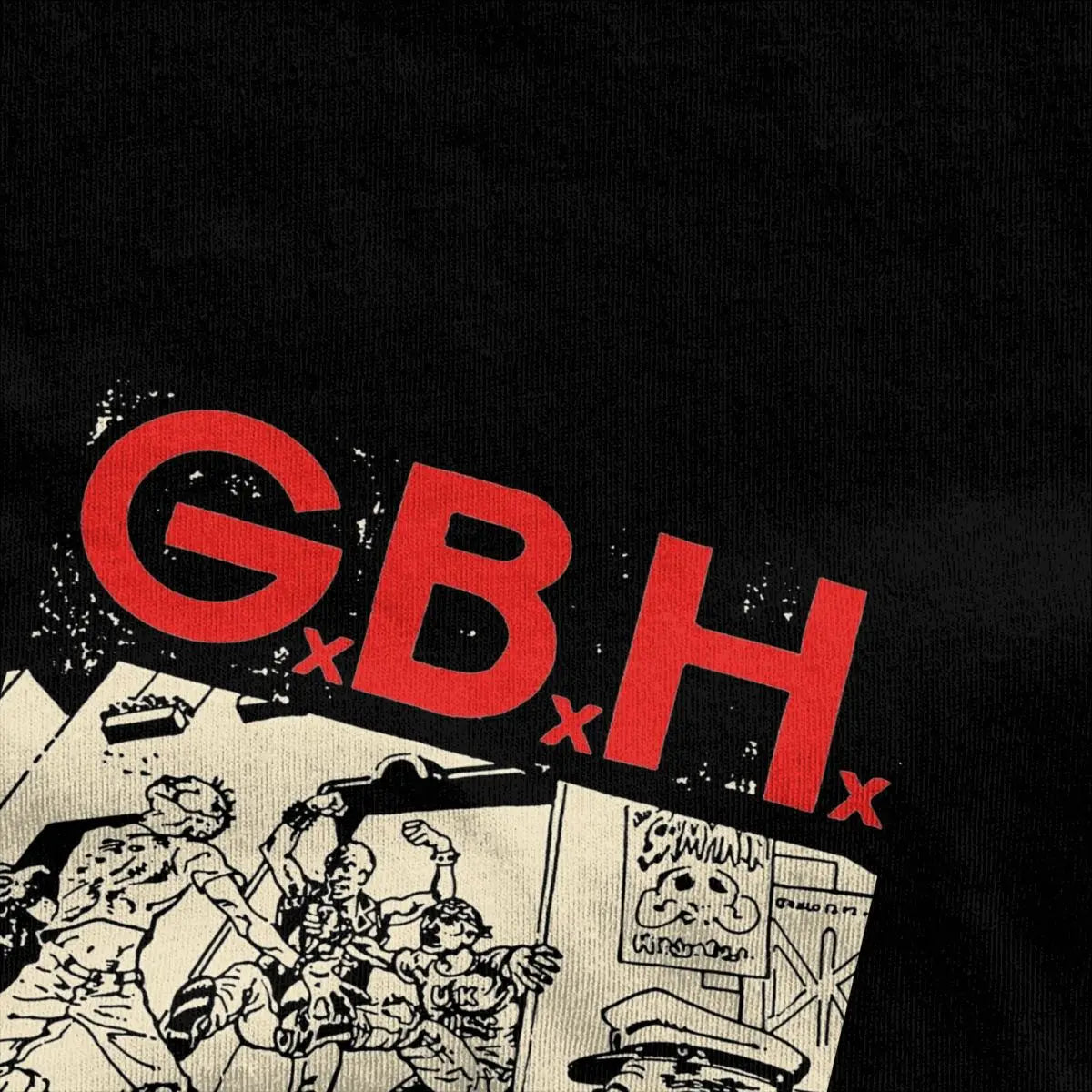 Men Women Gbh Punk Music Band Rock Graphic T Shirt Merchandise Novelty Cotton T Shirts Tee Clothes New Arrival