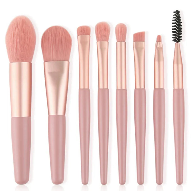 8Pcs Professional Makeup Brushes Set Cosmetic Powder Eye Shadow Foundation Blush Blending Concealer Beauty Make Up Tool Brushes