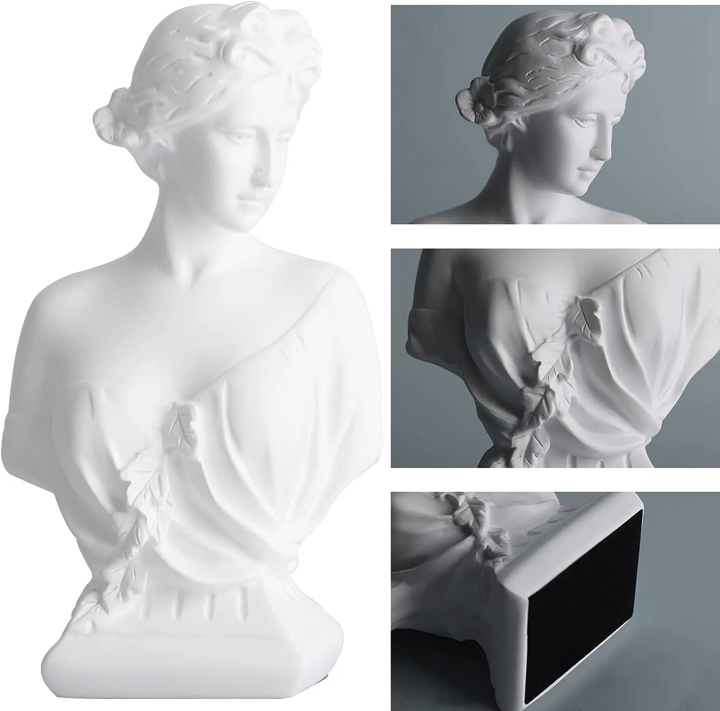 Classic Roman Bust Goddess Venus Resin Artwork Greek Mythology Scandinavian White Home Decor Statue Office Bedroom Bookshelf Dec