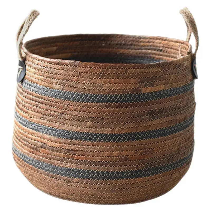 Woven Storage Basket Decorative Basket For Living Room Toys Blankets Basket Laundry Holder for Clothes Kids Toys Living Room