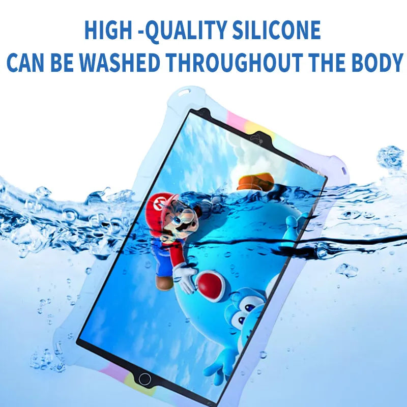 Funda Para 10.1" Universal Silicone Tablet Case 10 10.1 inch Android Tablet PC Shockproof Stand Cover Cases 25*16CM/9.84x6.3inch