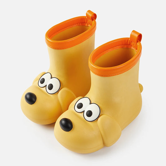 Puppy rain shoes boy children rain boots boy non-slip toddler baby water shoes female model overshoes girls waterproof rubber