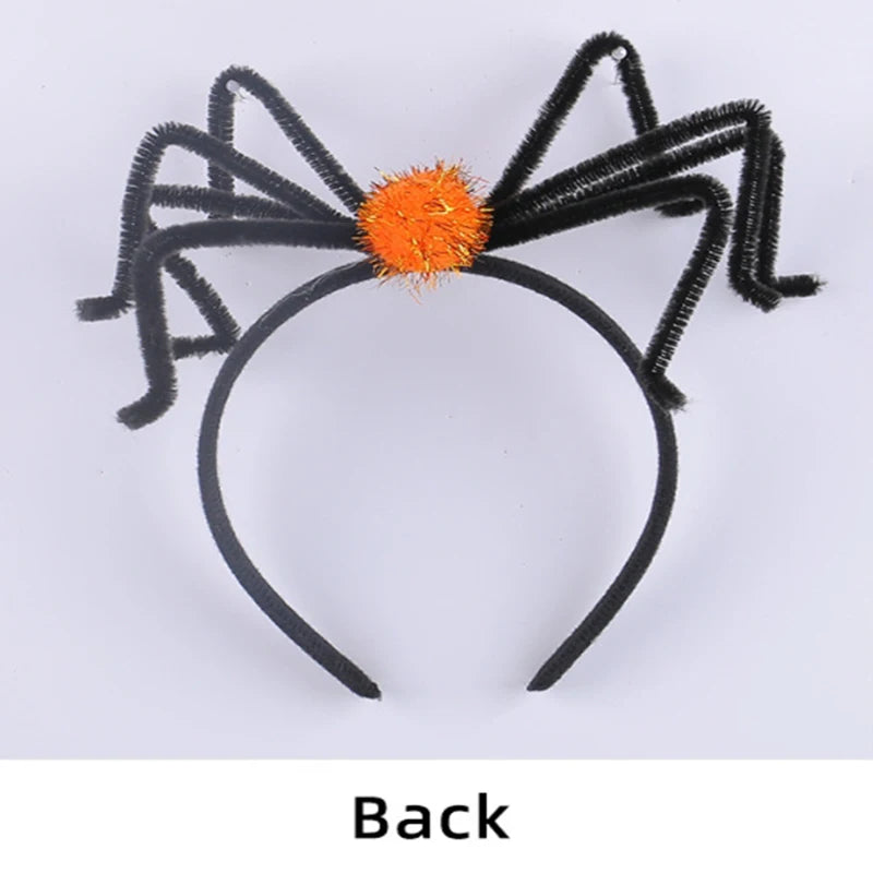 Halloween Spider Headband Spider Hair Band Headwear Spider Headdress Costume Accessories for Halloween Holiday Party Cosplay