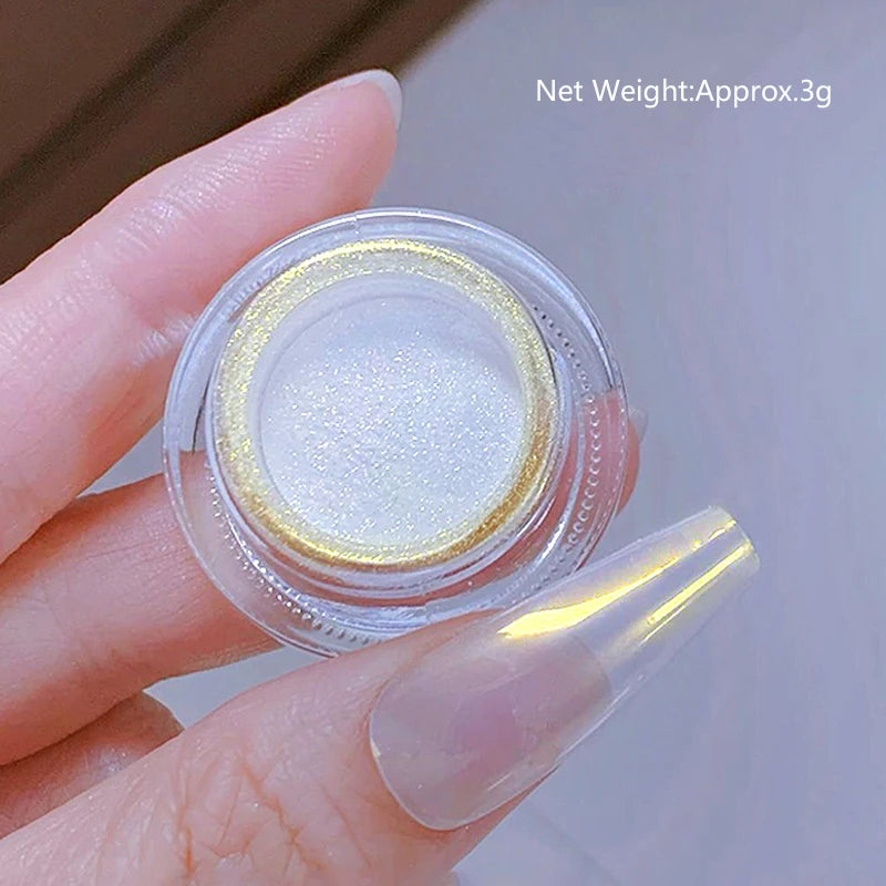 Reflective Magnetic Nail Powder Chameleon Glitter Dust Metallic Nail Art Chrome Shiny Pigment Supplies Nail Manicure Decorations