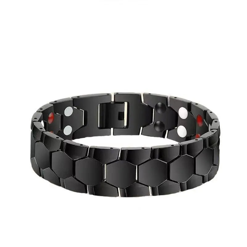 Hot Sale 4000 Gauss Stainless Steel Slimming Magnetic Therapy Bracelet for Men 4 IN 1 Health Care Energy Jewelry Charm Bracelet