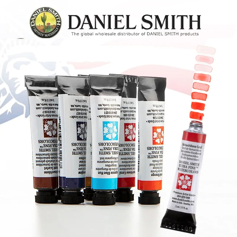 Daniel Smith Professional Artist Watercolor Paint 10/6 Color 5ml Mineral Color Alvaro Jean Haines Acuarelas Set Painting Brush