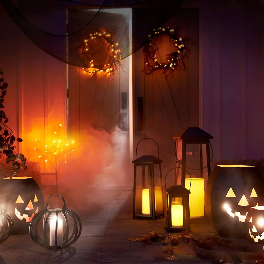 Halloween Decorations Glowing Black Artificial Tree Branch Garland Door Hanging Decor For Home Shopping Malls Halloween Parties