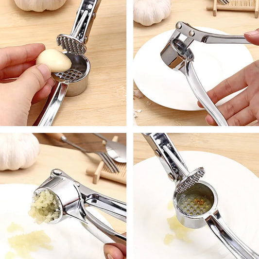 Imitating Stainless Steel Multifunction Garlic Press Crusher Kitchen Cooking Ginger Squeezer Masher Handheld Ginger Mincer Tools