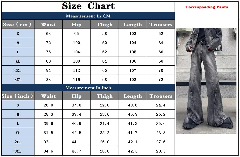 2025 Trashy Y2K Streetwear Washed Grey Baggy Stacked Flare Jeans Pants Men 90S Vintage Clothes Hip Hop Luxury Male Long Trousers