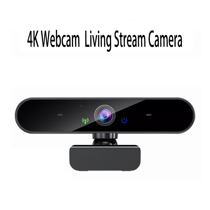 4K Webcam 1080P 30FPS Autofocus Streaming Web Camera  Living Stream Camera With Mics&Privacy Cover for Tiktok/YouTube