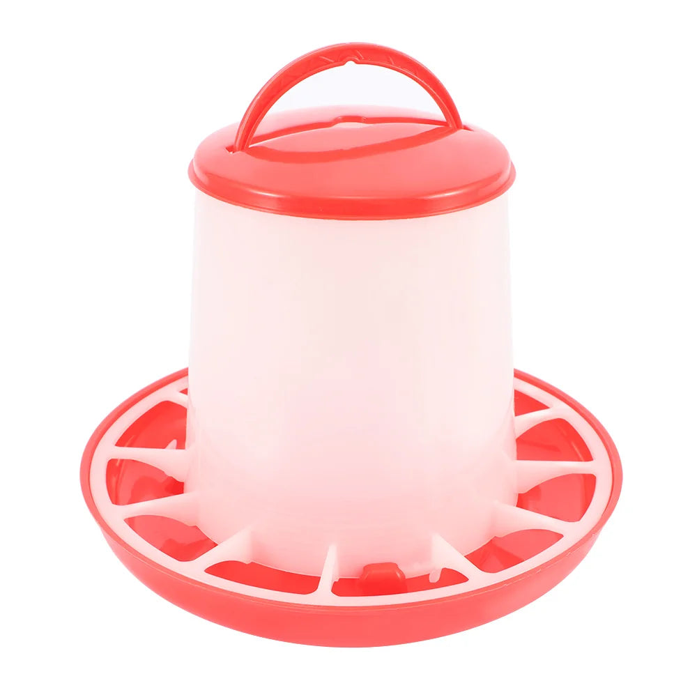 Poultry Feeders Plastic 1.5Kg Reusable Chick Hen Quail Pigeon Feeding Watering Tool Farm Animal Supplies