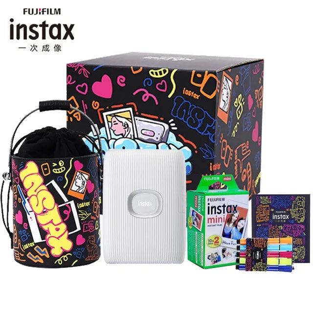 Original Fujifilm Instax Mini Link 2/Link 3 Printer Instax Photo Camera Printers ( 20 / 40 Sheet Instax Mini White Film )