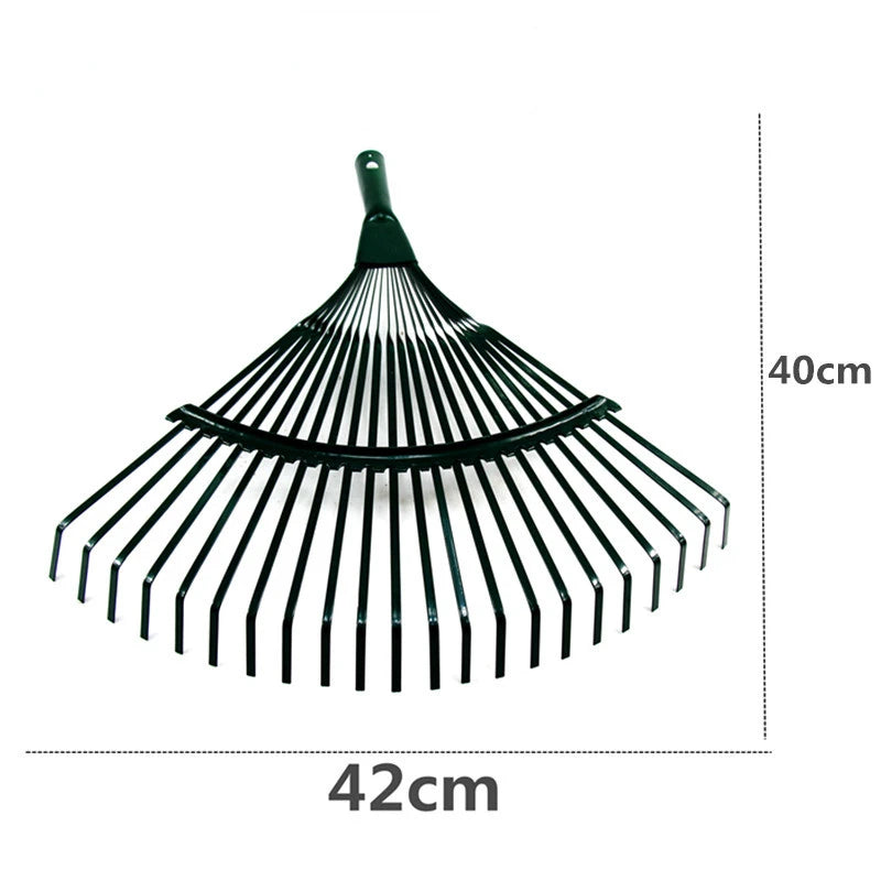 Realmote Rake 22 toothed Rake dead leaf Rake steel wire garden Rake gardening tools agriculture