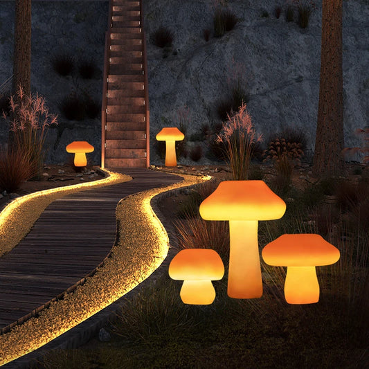 Mushroom light LED solar outdoor garden decoration waterproof garden villa decoration park landscape lawn lights