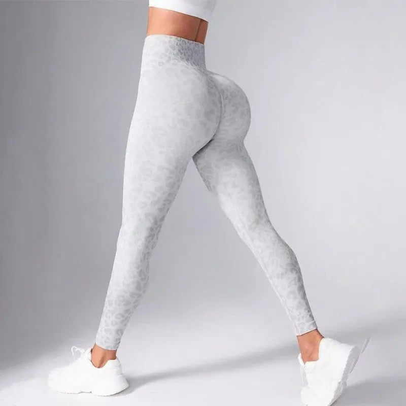 High Waist Sports Leggings Women Seamless Leopard Yoga Pants Sexy Hip Lift Trainning Fitness Outdoor Sports Tights for Women