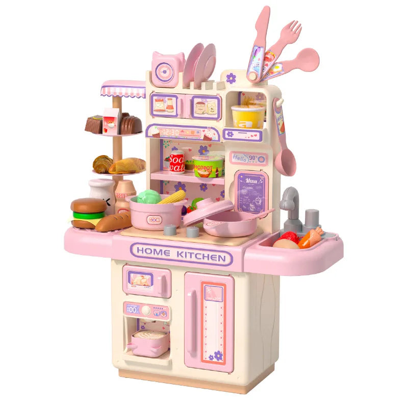 36cm Children Play Simulation House Kitchen Toy Set Puzzle Interaction Love Hands-on Training Baby Mini Girl Cooking Boy Gifts