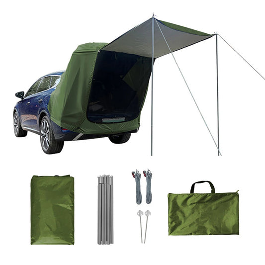 Camping Car Rear Tent Outdoor Car Trunk Tent with Canopy Car Trunk Extension Tent Sunshine-Proof Camping Equipment